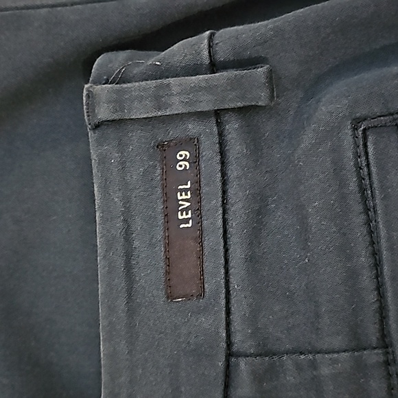 Level 99 Ankle Pants Blue Zip Pockets Size 28 - Picture 3 of 10